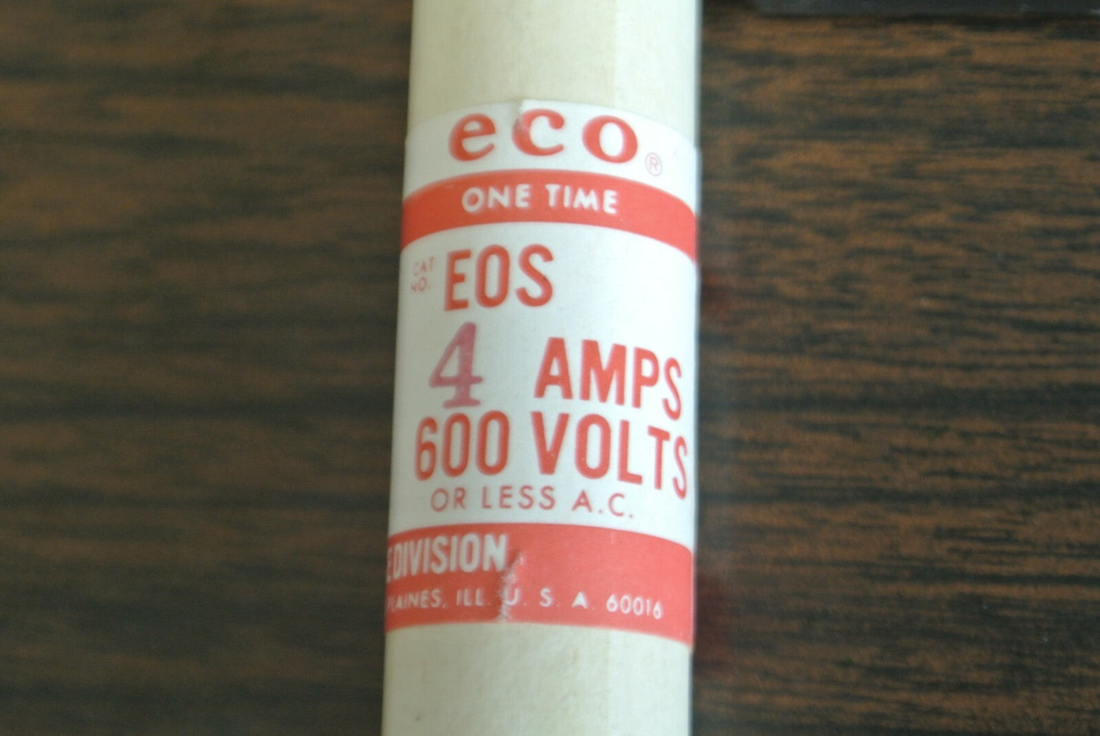 BOX of 10 / ECONOMY / ECO EOS-4 ONE-TIME FUSE / 4A / 600V / NEW SURPLUS1