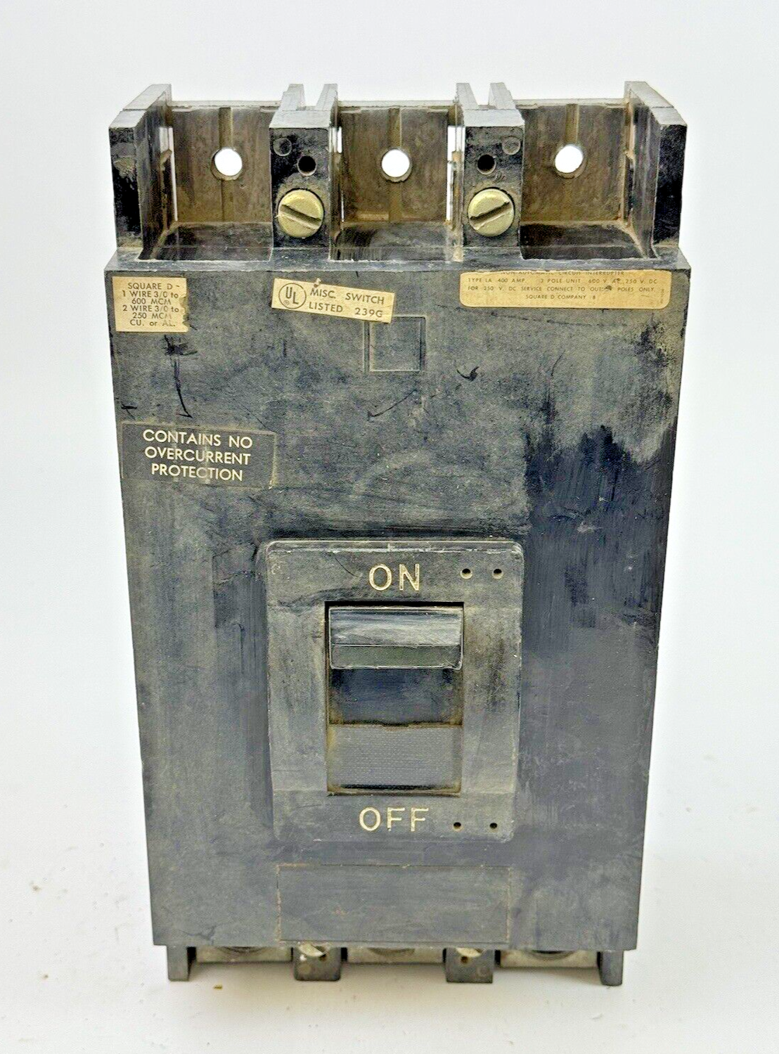 SQUARE D - LAL3600 - MOLDED CASE CIRCUIT BREAKER - 300 AMP, 3 POLE, 600 VAC1