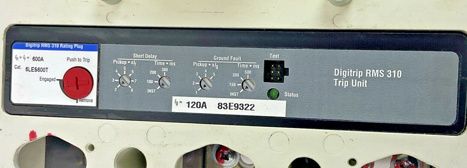 EATON CLDC36000FK12P05Y04 CIRCUIT BREAKER 600A/ 6LES600T 120A TRIP3