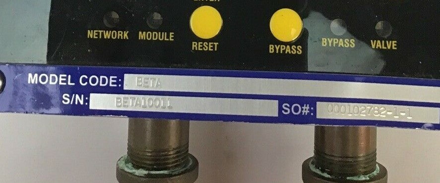 DELTA POINT MODEL CODE BETA FLOW METER S/N:BETA10011 W/PARKER VALVE 2