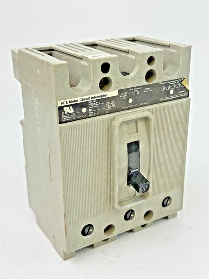 ITE - HE3A010 - MOTOR CIRCUIT INTERRUPTER - 10 A/3 POLE/480 VAC/TYPE HE ETI0