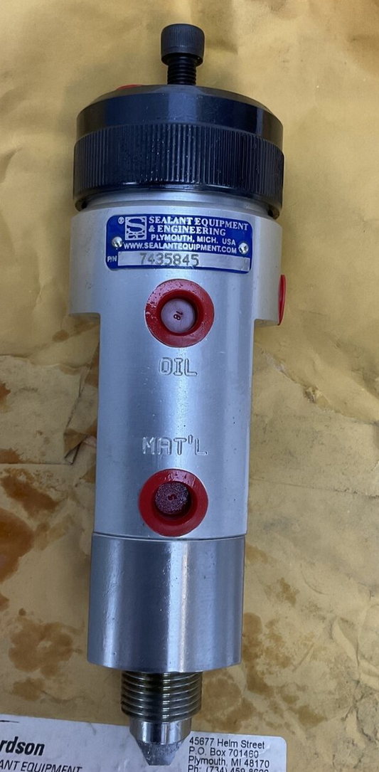 NORDSON 7435845 VALVE DUAL SNUF  BAK MAX WPR 241 bar 24.1 MPa 3500 PSI0