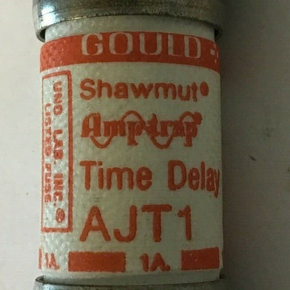 GOULD SHAWMUT AJT1 FUSE AMP-TRAP 1A TIME DELAY CLASS J 600VAC ***LOTOF10***4