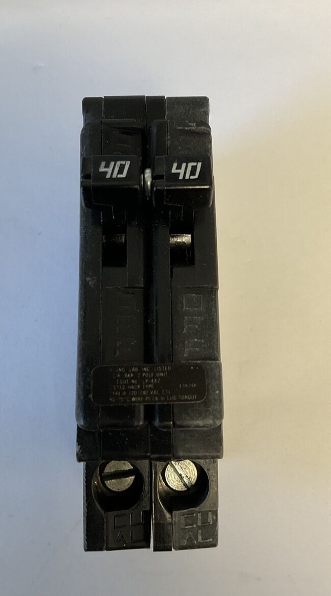 CHALLENGER A240 CIRCUIT BREAKER 40A 120/240VAC TYPE A 1POLE0