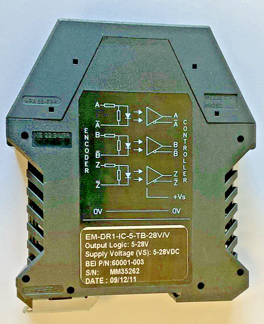 BEI EM-DR1-IC-5-TB-28V/V OPTICAL-ISOLATOR MODULE 5-28V3