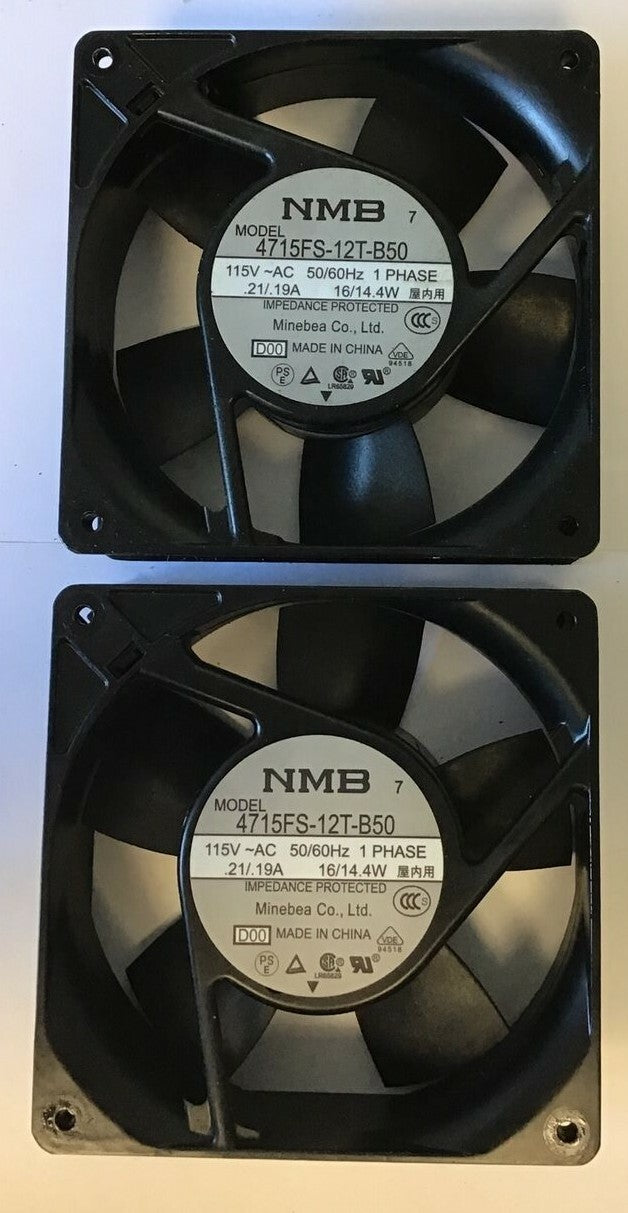 NMB TECHNOLOGIES 4715FS-12T-B50 AXIAL FAN - 115VAC, 0.21/0.19A ***LOTOF2***0