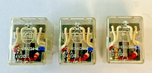 ALLEN BRADLEY 700-HC54Z24-4 RELAY SER.A 24VDC 1/10HP 1A 120V 50/60HZ**LOTOF3**0