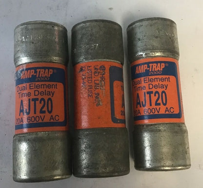 FERRA-SHAWMUT AJT20 AMP-TRAP TIME DELAY 600VAC CLASS J****LOTF3****0