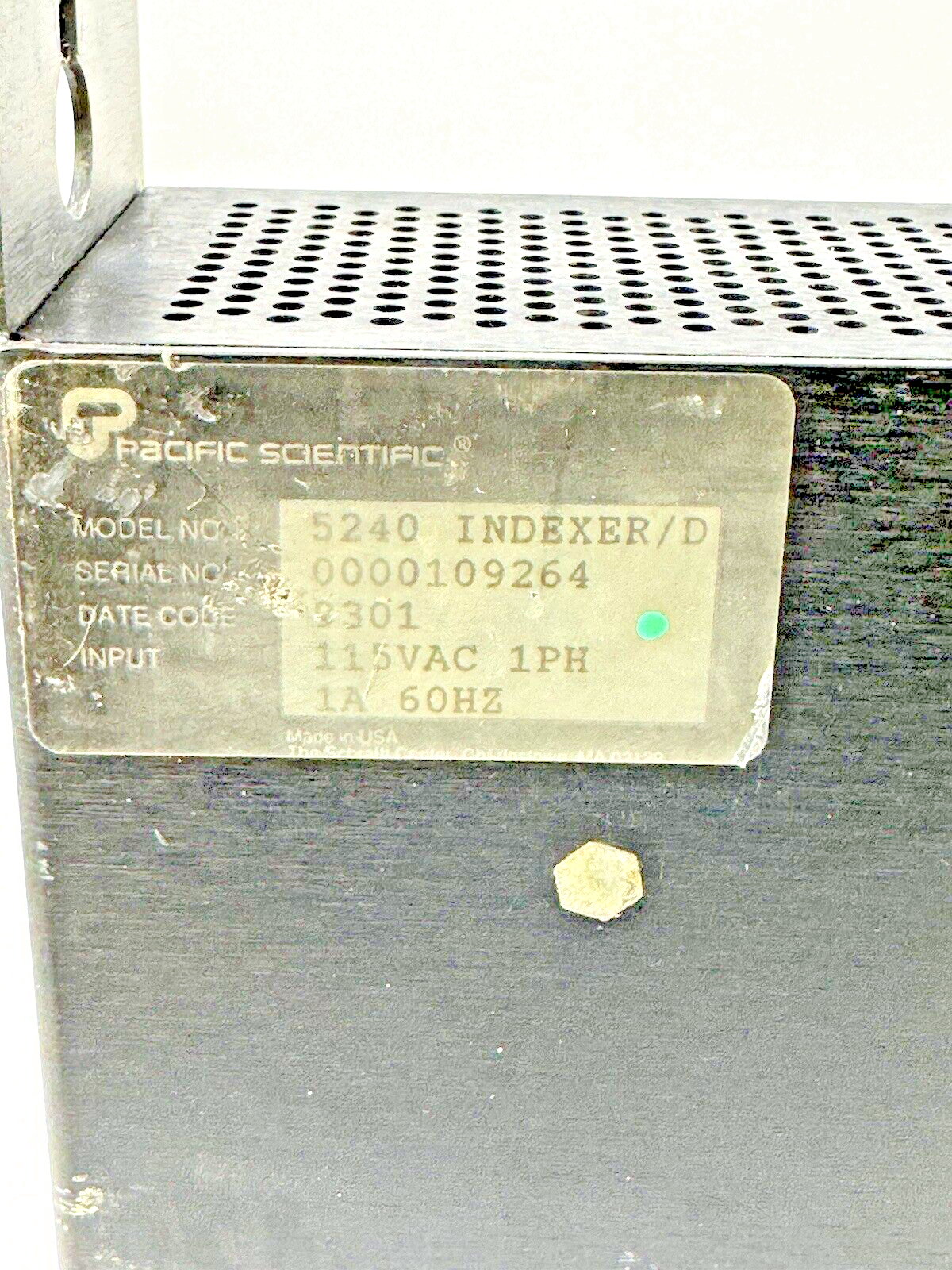 PACIFIC SCIENTIFIC - 5240 -INDEXER/ DRIVE-MNEMONIC PROGRAMMABLE-115 VAC, 1A, 1PH6