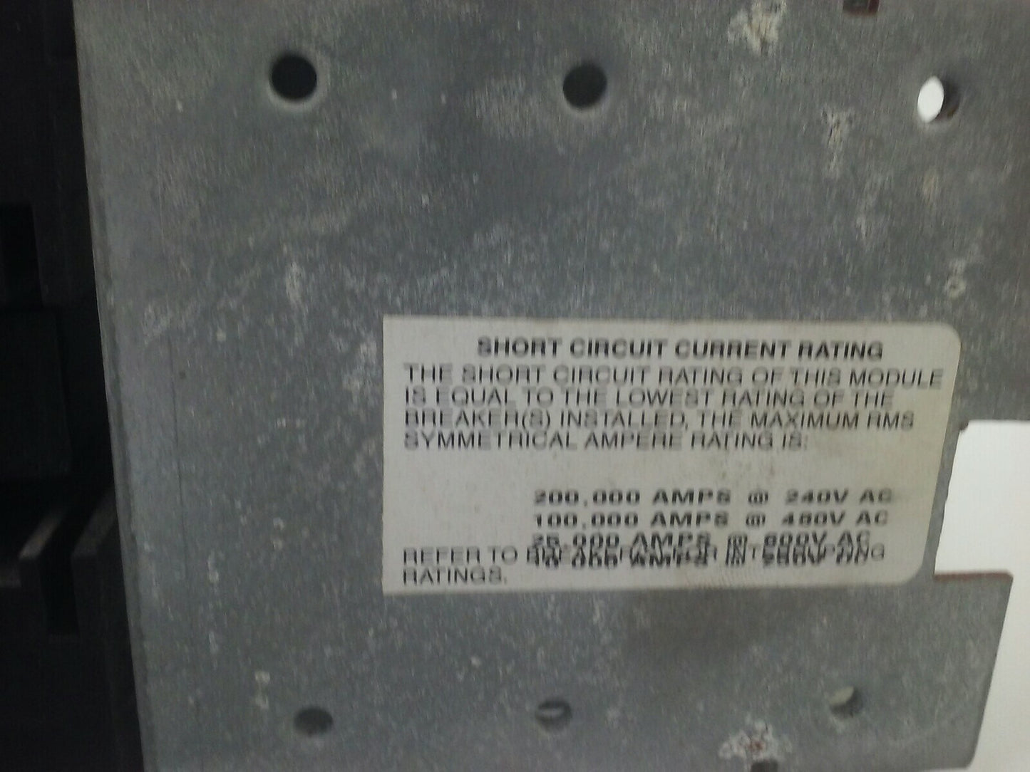 GENERAL ELECTRIC AMC4SE MOD. 1  SPECTRA SER. CIRCUIT BREAKER MODULE 300A 600V 4P2