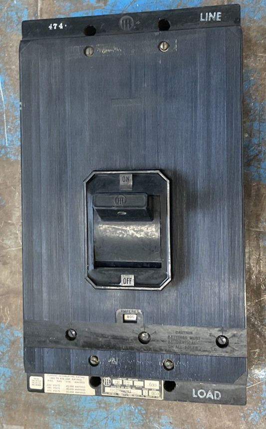 ITE KM3B80001 CIRCUIT BREAKER 800A TYPE ET FRAME KM 600V 3POLES0