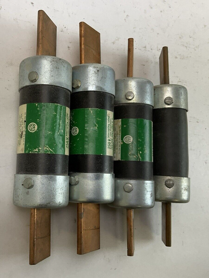 FUSETRON FRN125 DUAL ELEMENT TIME DEALY FUSE 125AMP 250VAC (LOT OF 4)3