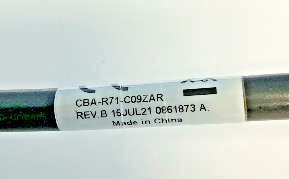 ZEBRA CBA-R71-C09ZAR CABLE ASSY DB9 FEMALE CONNECTOR 5V3