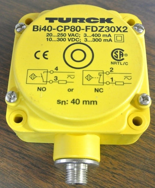 TURCK Bi40-CP80-FDZ30X2-B3131 INDUCTIVE PROXIMITY SENSOR - NEW SURPLUS0