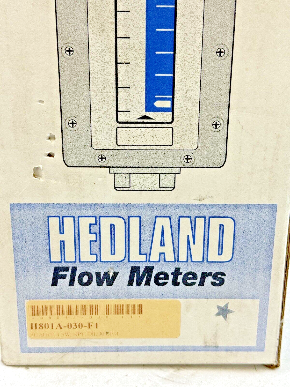 HEDLAND - H801A-030-F1 - FLOW METER - 3500psi, 1-1/4NPT, 3-30GPM, FLOW ALERT2