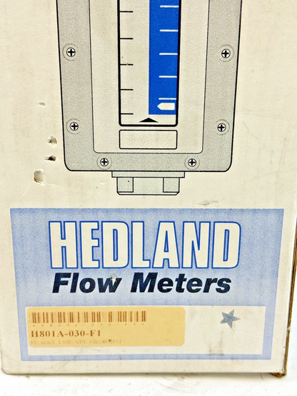 HEDLAND - H801A-030-F1 - FLOW METER - 3500psi, 1-1/4NPT, 3-30GPM, FLOW ALERT2