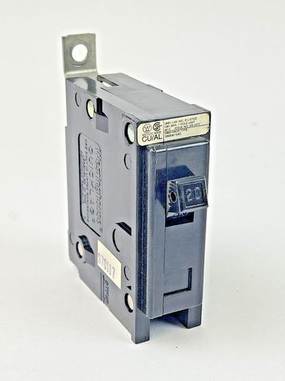 CUTLER-HAMMER WESTINGHOUSE *LOT OF 10* QBHW1020 -20A/1 POLE/240 VAC/QUICKLAG2