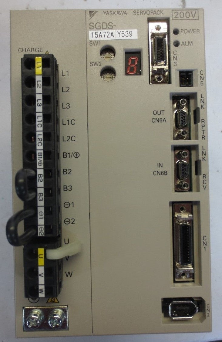 YASKAWA SGDS-15A72AY539 AC SERVOPACK OUTPUT: 230VAC, 0-300Hz 11.6A NEW SURPLUS0