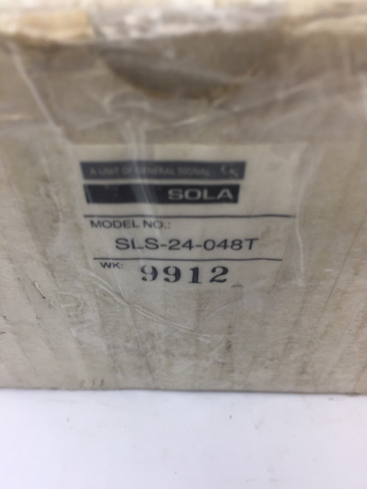 SOLA SLS-24-048T REGULATED POWER SUPPLY 240VAC 63HZ OUTPUT 24VDC0