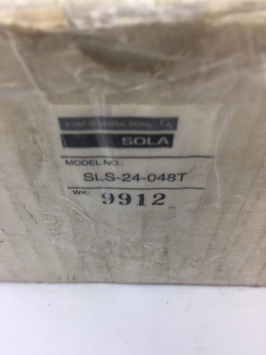 SOLA SLS-24-048T REGULATED POWER SUPPLY 240VAC 63HZ OUTPUT 24VDC0