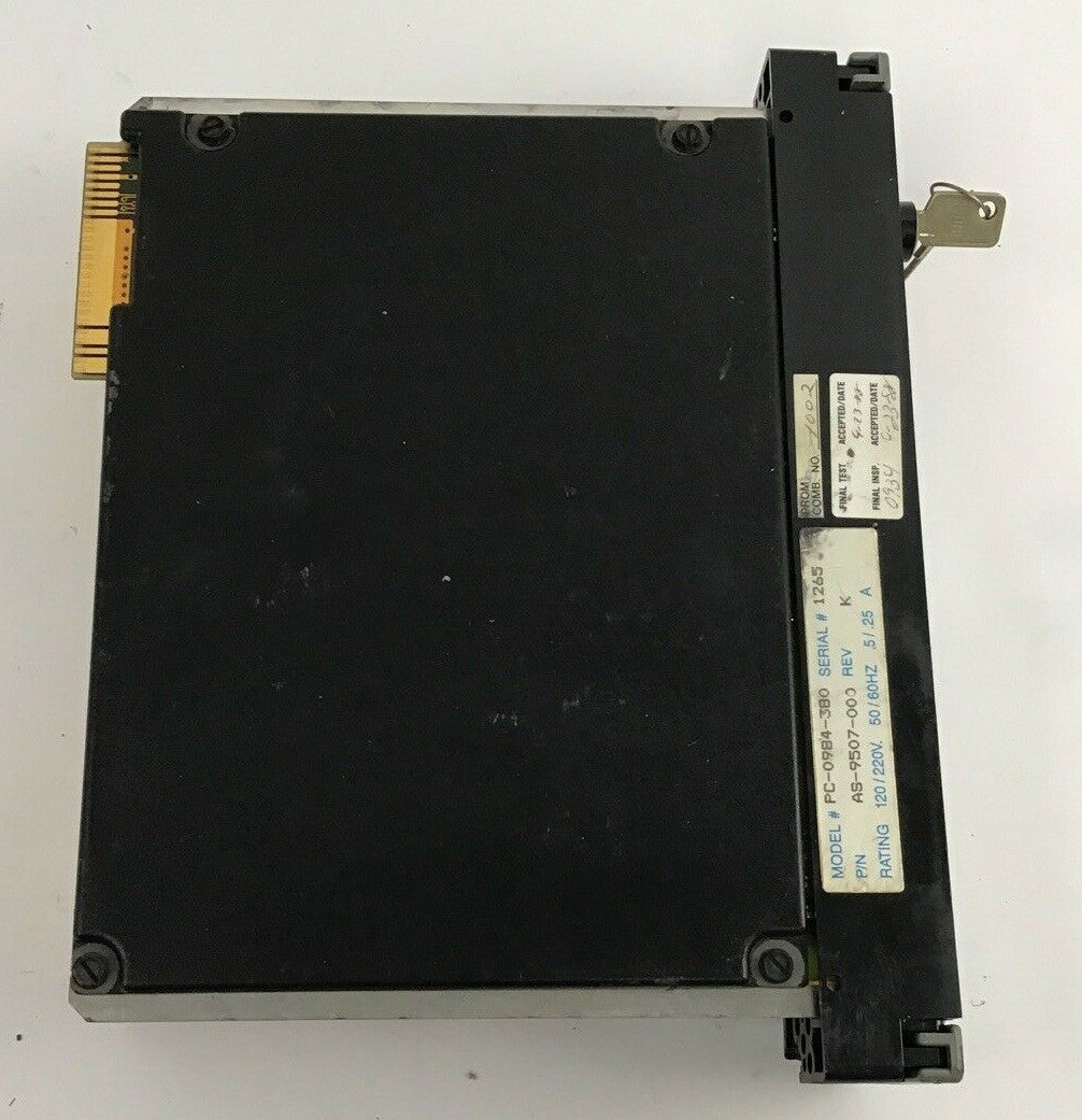 GOULD 984 MODEL 380 PROGRAMMABLE CONTROLLER PC-0984-380 REV.K 220V 50/60HZ 5