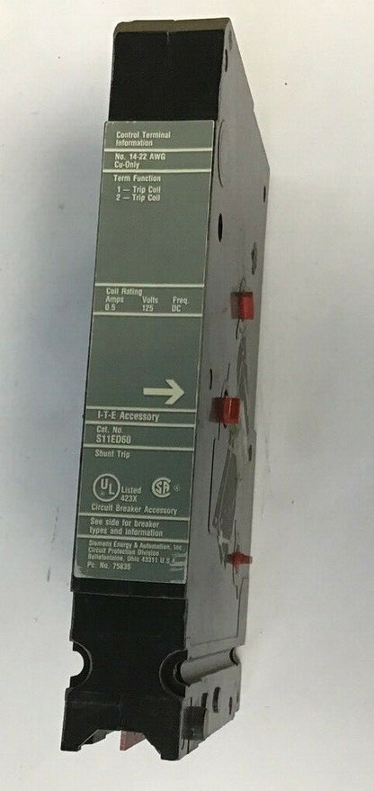 ITE SHUNT TRIP S11ED60 0.5A 125V FREQ.DC 0