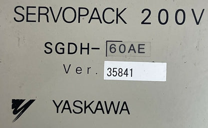 YASKAWA SGDH-60AE SERVOPACK 200V VER. 358411