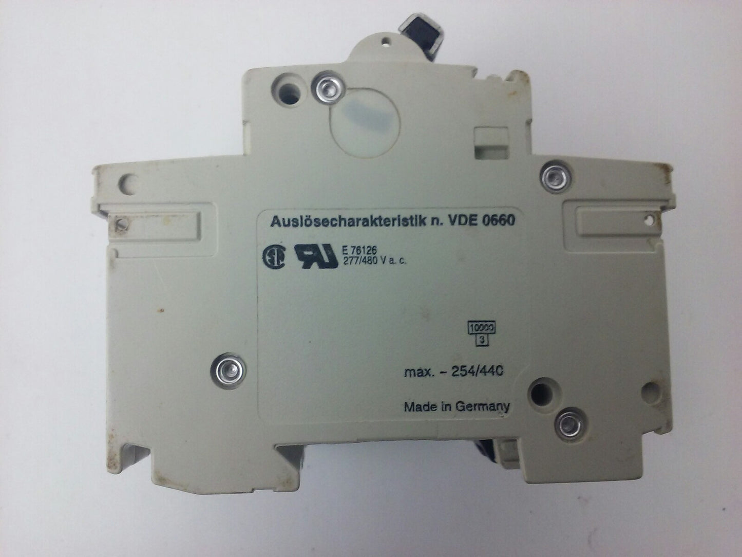 ABB, S283, CIRCUIT BREAKER, K 20A, 3 POLE, 277/480VAC, MAX 254/440, VDE0660, NEW4