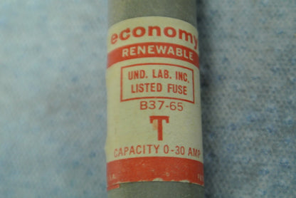LOT of 2 / ECONOMY ERS10 CLASS H RENEWABLE FUSES / 10A / 600V / NEW SURPLUS4