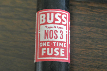 BUSS / BUSSMANN NOS3 FUSE / 600V / 3A / NEW SURPLUS1