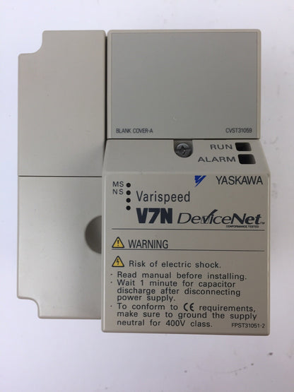YASKAWA CIMR-V7WU22P2 AC VE VARISPEED V7N DEVICENET 230VAC 1
