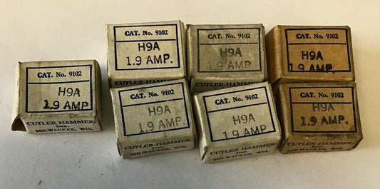 CUTLER HAMMER 9102 H9A 1.9AMP HEATER****LOTOF7****0