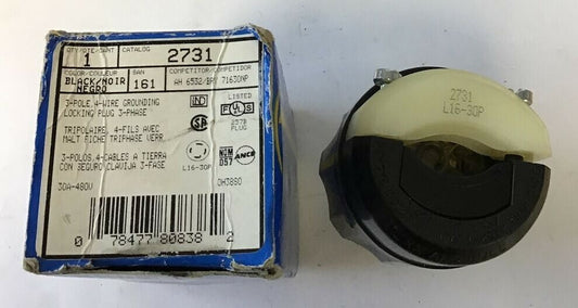 LEVITON 2731 LOCKING PLUG 3-POLE 3PHASE 0