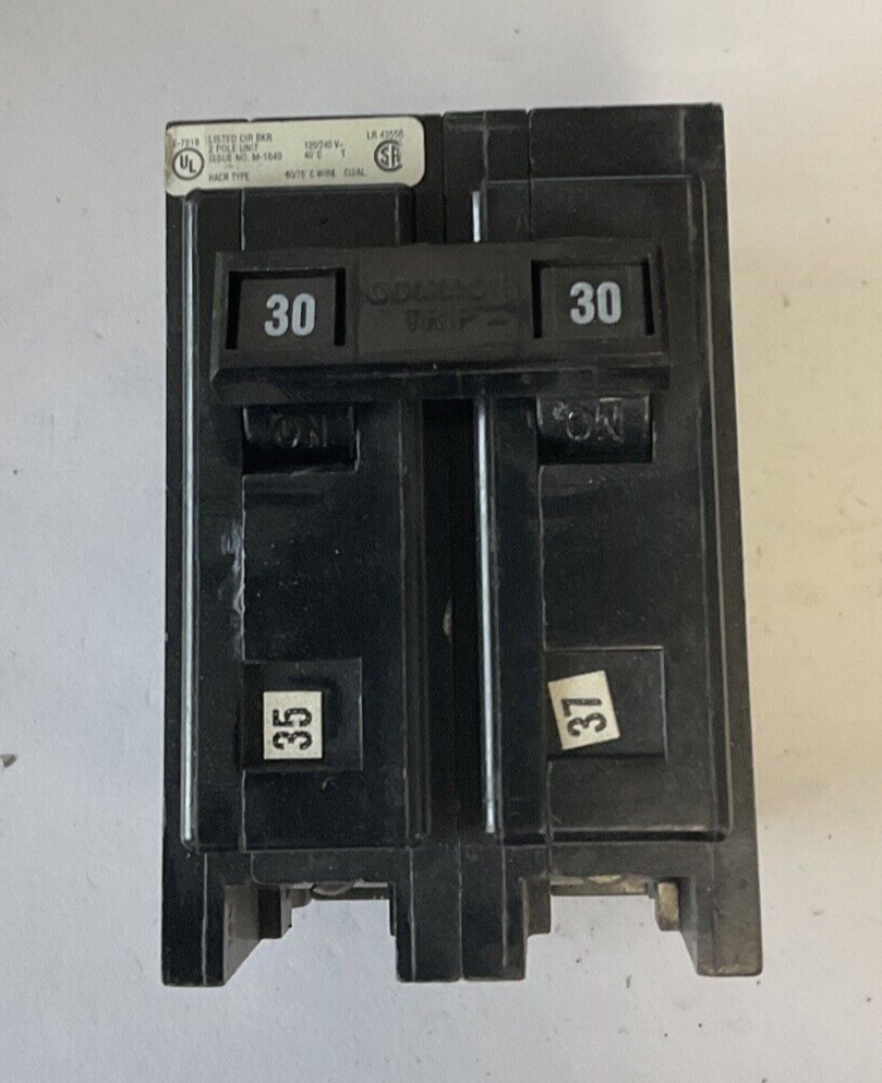 CUTLER HAMMER QBHW2030 CIRCUIT BREAKER 120/240VAC 2POLE0