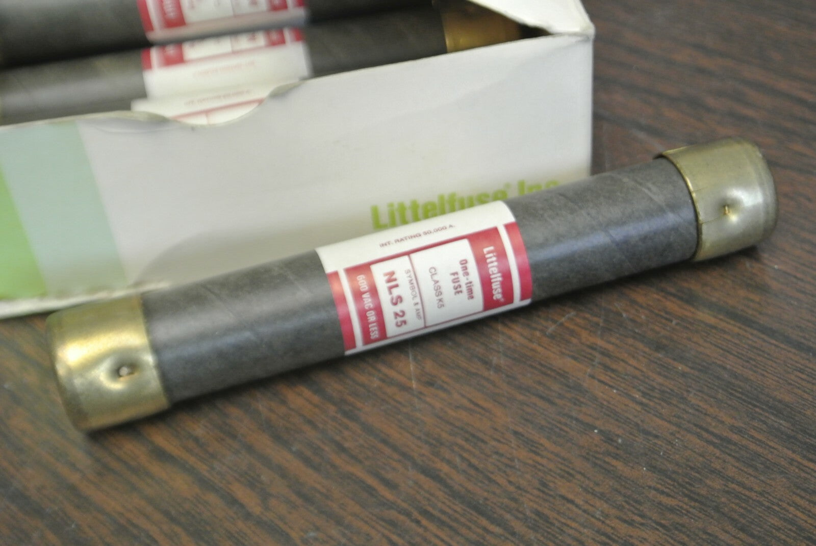 LOT of 8 / LITTELFUSE NLS25 ONE-TIME CLASS K5 FUSE / 25A / 600V / NEW SURPLUS1