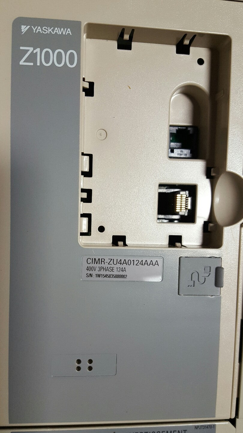 YASKAWA Z1000 CIMR-ZU4A0124AAA 3R DRIVE INVERTER 50/60HZ 400V 124A 3PH BYPASS2