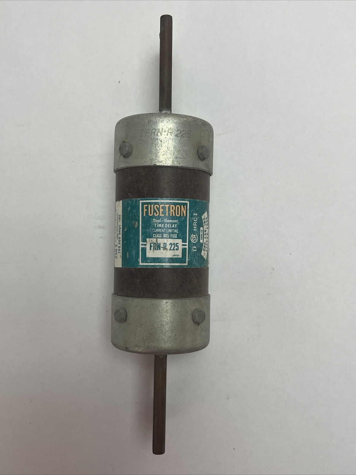 FUSETRON FRN-R-225 FUSETRON 225A 250VAC DUAL-ELEMENT TIME DELAY CLASS RK5 FUSE0
