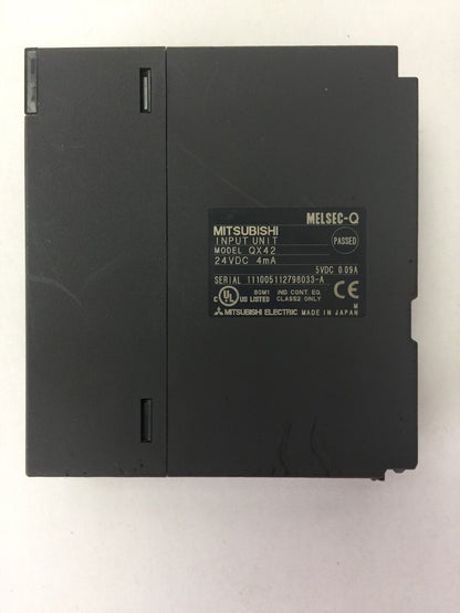 MITSUBISHI QX42 INPUT UNIT MELSEC-Q 24VDC 4mA 5VDC 0.09A2