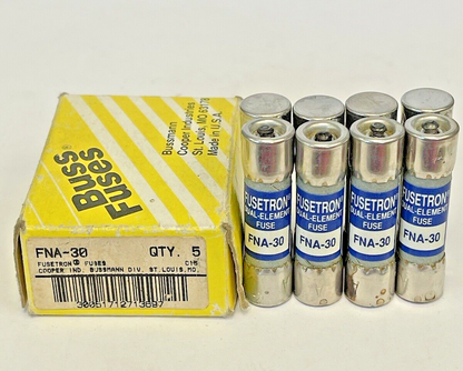 BUSSMANN - *BOX OF 4* - FNA-30 - FUSETRON - DUAL-ELEMENT FUSES0