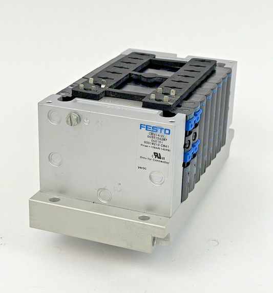 FESTO CPV14-V1 -VALVE MANIFOLD-W/ PNEUM CONNEC. PLATE, C402(2), C102(5), BD02(1)0
