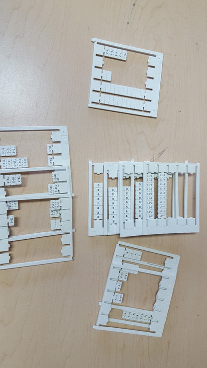 PARTIALS Allen Bradley 1492-SM6X12 Ser. B Markers 0