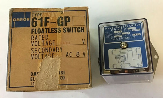 OMRON 61F-GP FLOATLESS SWITCH 110VAC 50/60HZ0