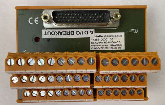 WEIDMULLER 1428110000 TERMINAL BLOCK RS SD44M HD UNC4.40 S 125VAC 175VDC0