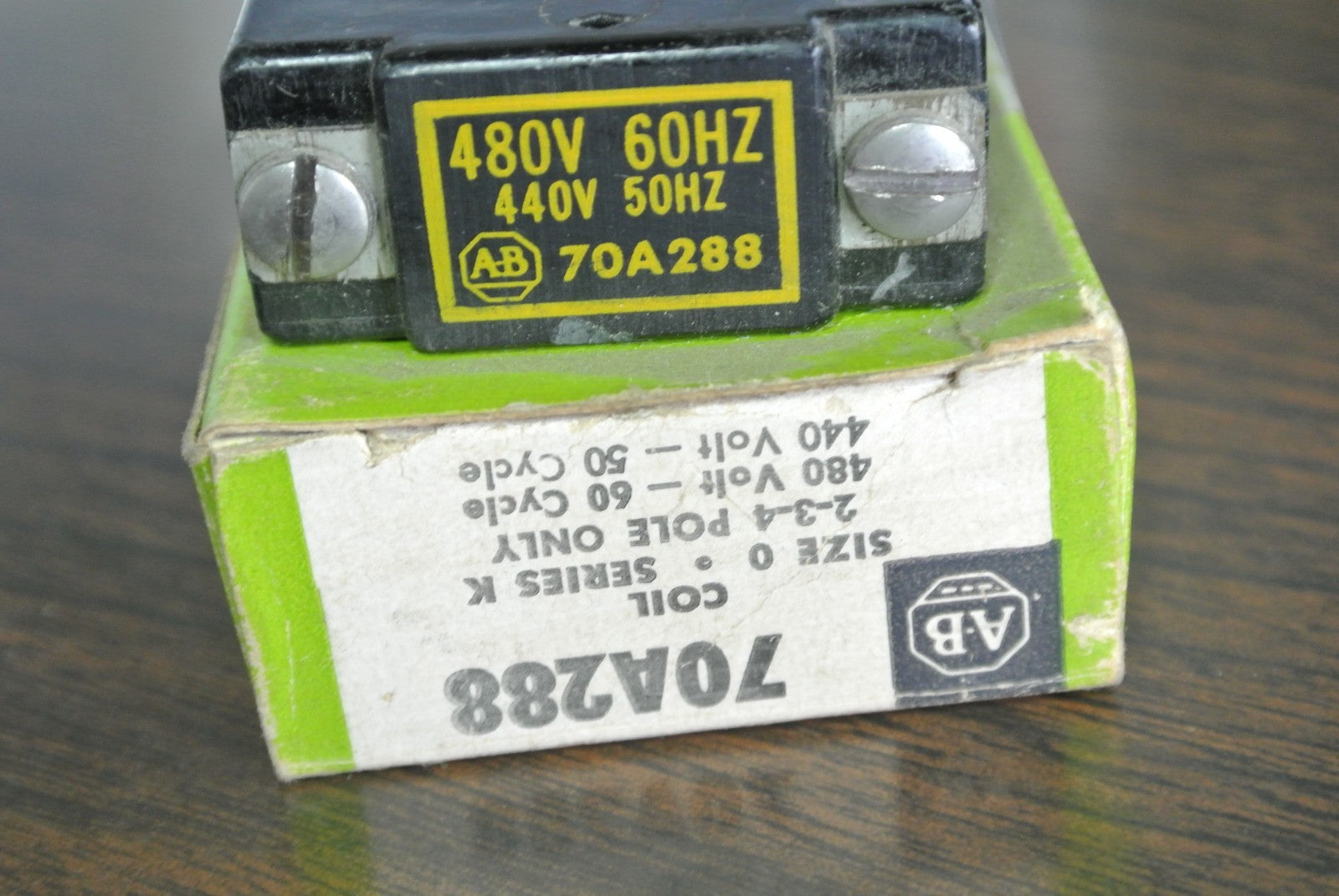 ALLEN-BRADLEY 70A288 COIL, SIZE 0, Series K 440-480V, 50-60Hz  NEW SURPLUS LOT/27