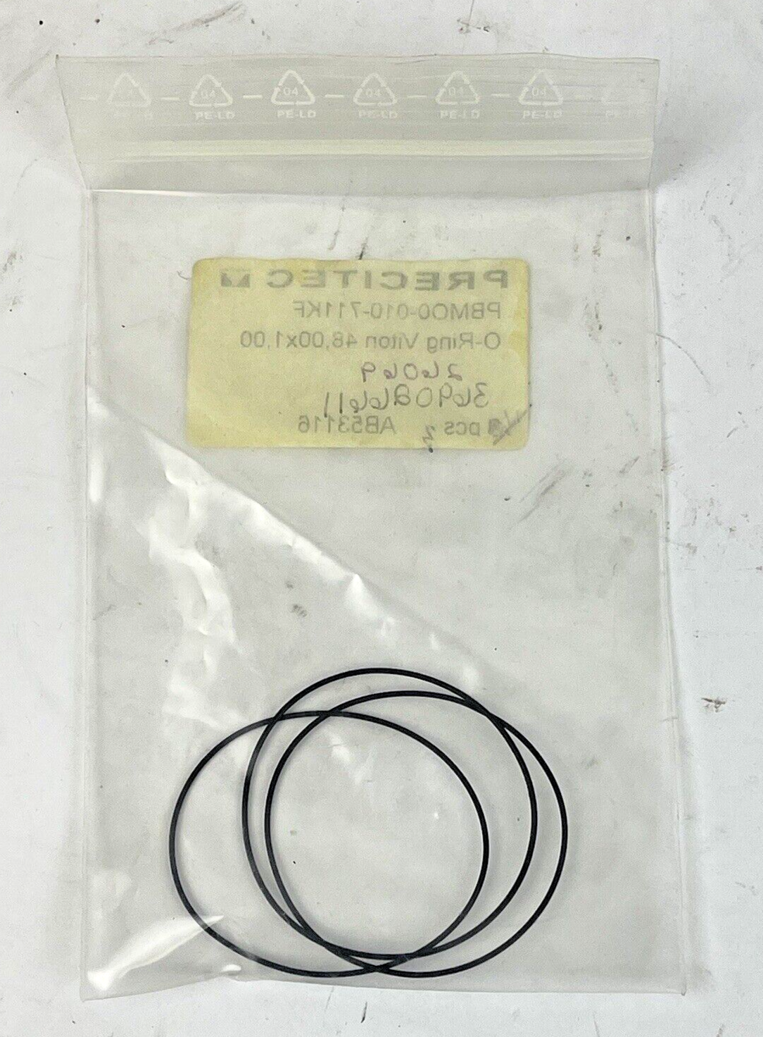 PRECITEC *LOT OF 3* - PBMO0-010-711KF - O-RING REPLACEMENT, O-RING VITON-AB531162