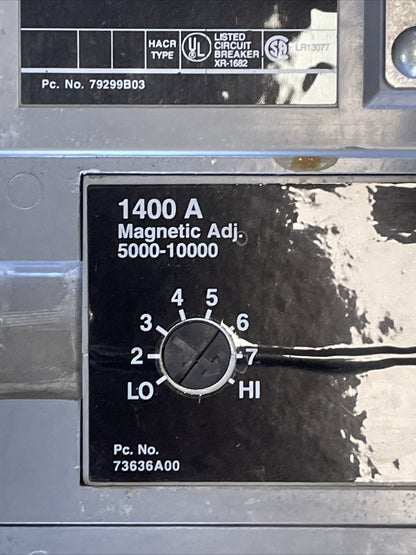 SIEMENS PXD63B140 SENTRON SERIES CIRCUIT BREAKER 1400A 600VAC 250VDC U07MN64AA2
