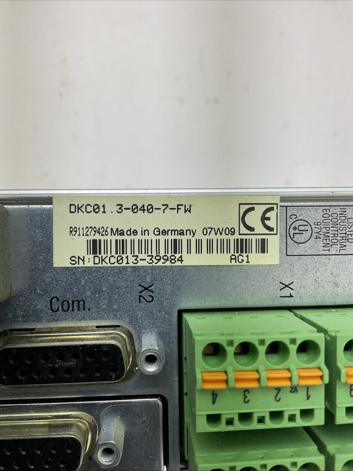 REXROTH ECO DRIVE DKCXX.3-040-7 DKC01.3-040-7-FW FWA-ECODR3-SMT-02VRS-MS2