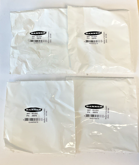 BANNER 58978 REFLECTOR BRT-80X50C ***LOTOF4***0