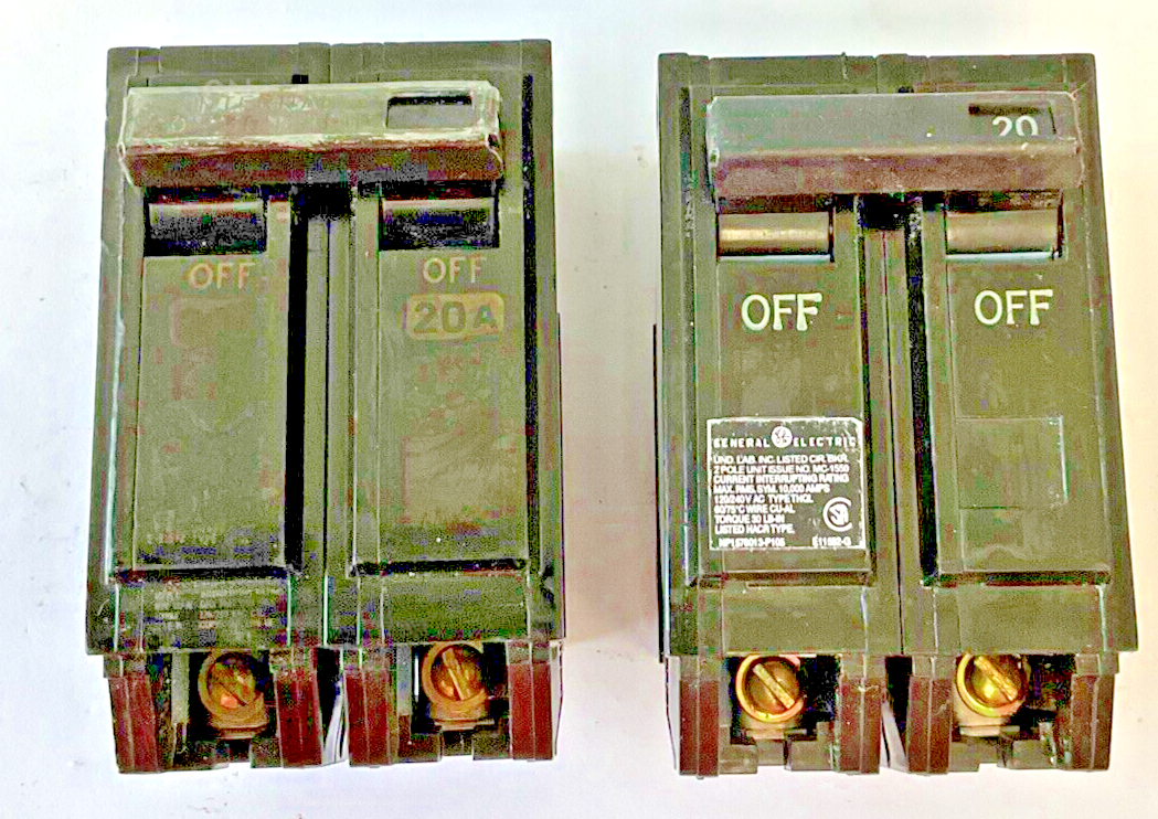 GE THQL2120 CIRCUIT BREAKER 20A TYPE THQL 120/240VAC ***LOTOF2***0