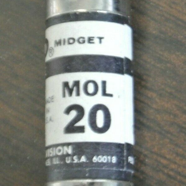 BOX of 10 / ECONOMY / ECO / FPE MOL-20 MIDGET FUSE / 20A / 250V1